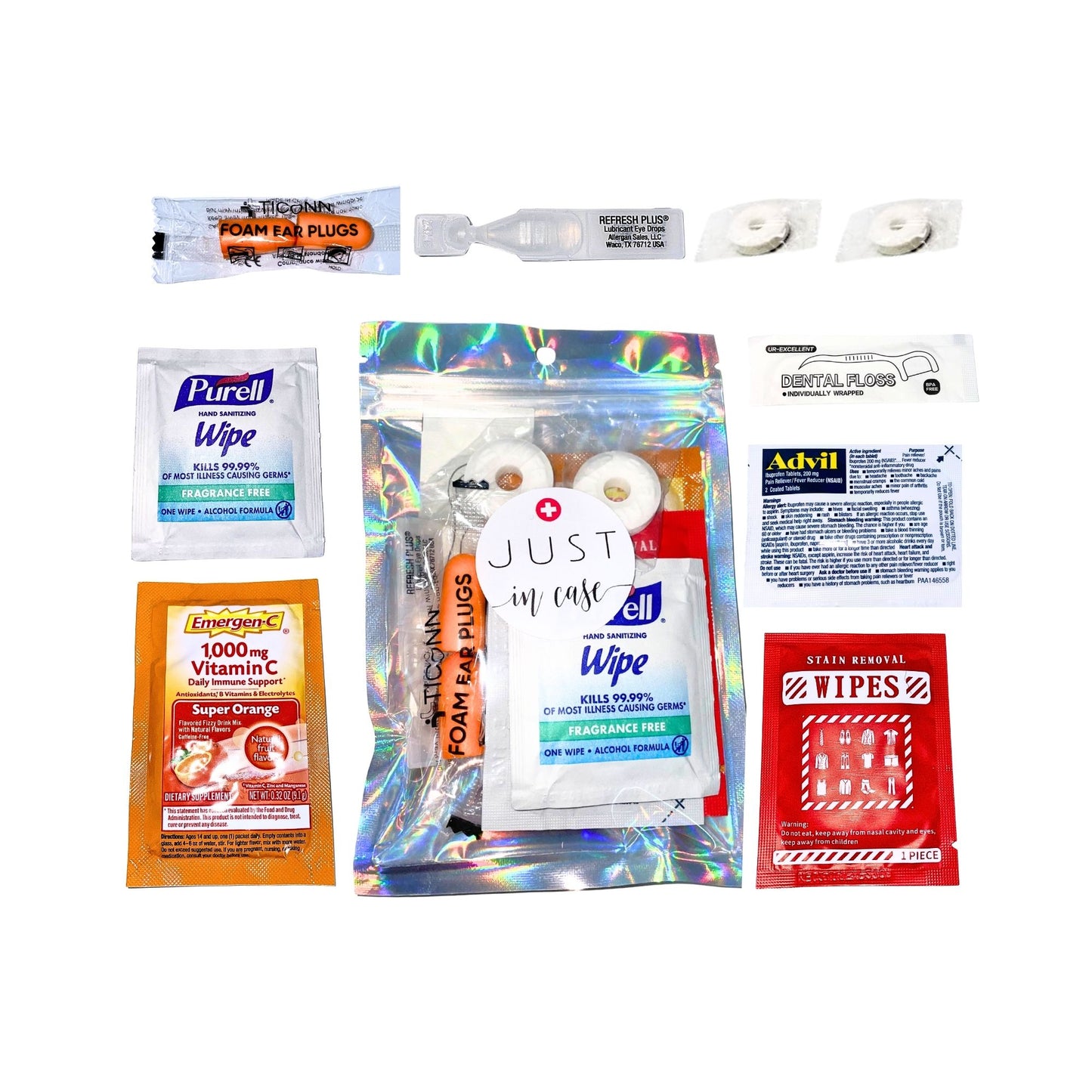 Travel Essentials Kit – Compact Survival Pack for Flights, Road Trips & Festivals