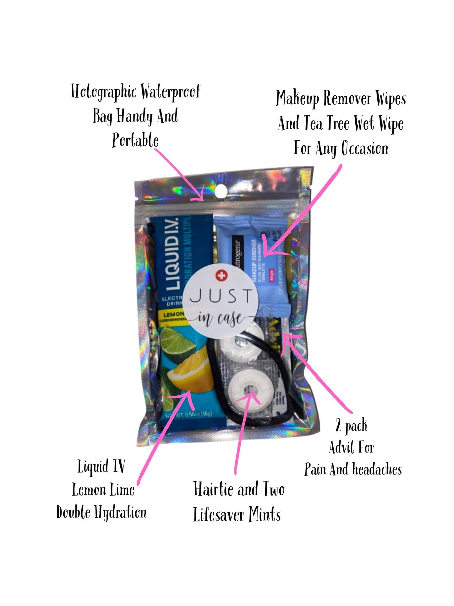 Hangover Kit – Pre-Filled Party Favor Bag | Recovery & Hydration Goodie for Bachelorette, Wedding, Birthday, Girls Trip & Celebrations